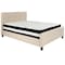 Flash Furniture Platform Bed Set, Tribeca, Full, Beige HG-BM-18-GG - alternate 5